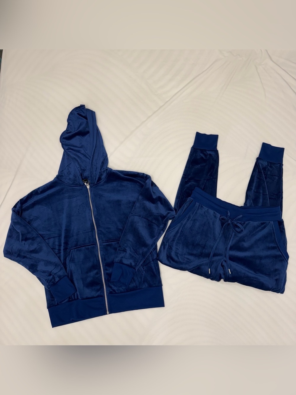felina blue velour tracksuit set